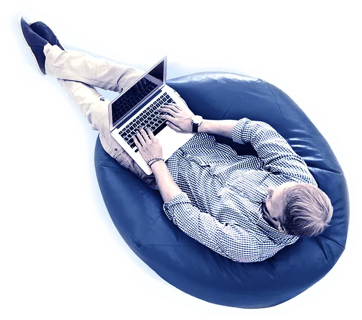 A Boy Sitting On Couch
